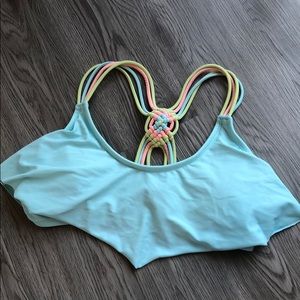 Flounce swim top